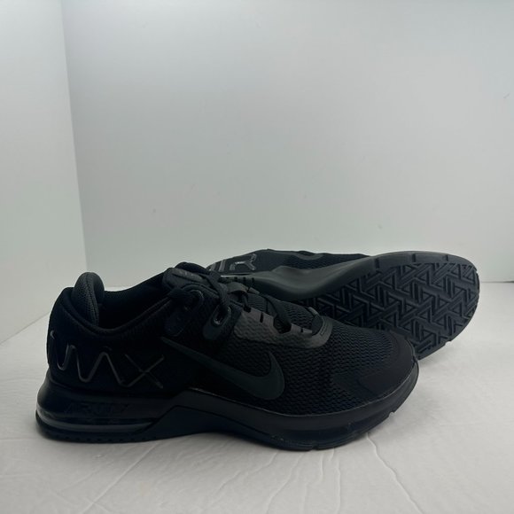 Nike Air Max Alpha Trainer 4 Shoes Triple Black CW3396-002 Men's Multi Size NEW - Picture 10 of 12